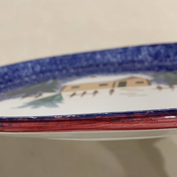 The Cook's Bazaar Collection Holly Mountain Lodge Cabin Platter - Picture 6 of 9